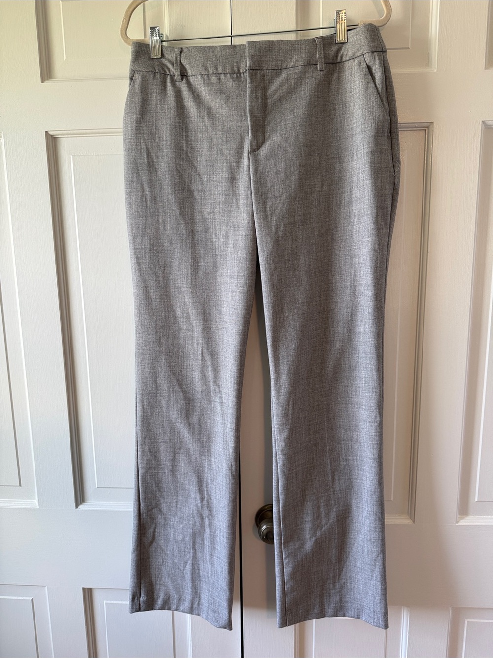 Nine West Women’s Barely Bootcut Heathered Gray Dress Pants Size 12 Classic